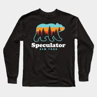 Speculator NY Adirondacks Bear Speculator High Peaks Long Sleeve T-Shirt